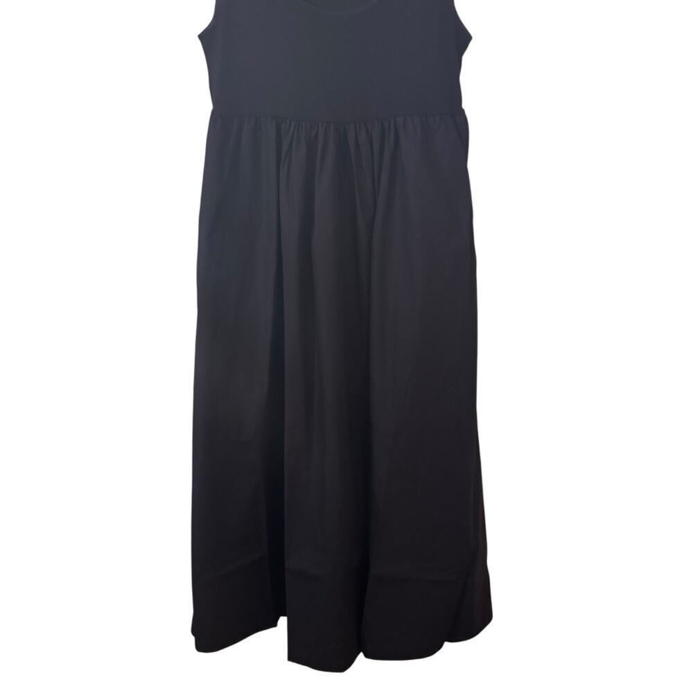 NWT J. Crew Scoopneck Mixy Maxi Dress Black CN606 Size XL - Picture 8 of 12